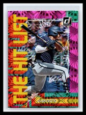 ⚾ JUAN SOTO 2022 DONRUSS THE HIT LIST PINK FIREWORKS HOLO INSERT # THL-2