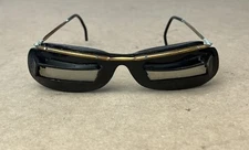 Vintage Cebe Bevete Visor Mask Glacier Shield Glasses Black Gold France