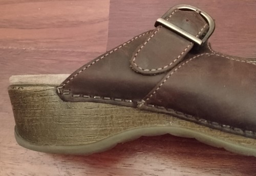 DANSKO Women's BROWN Leather CLOGS "Mary Jane" Comfort Mules Size:USA 8.5/EUR 39 - Picture 9 of 11
