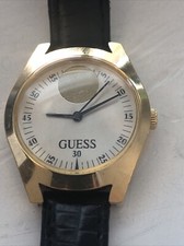 Vintage Guess Bubble Glass Watch NEW BATTERY