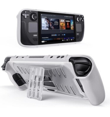 Benazcap Case for Steam Deck 2021 Release, Full Body TPU+PC Protective Cover