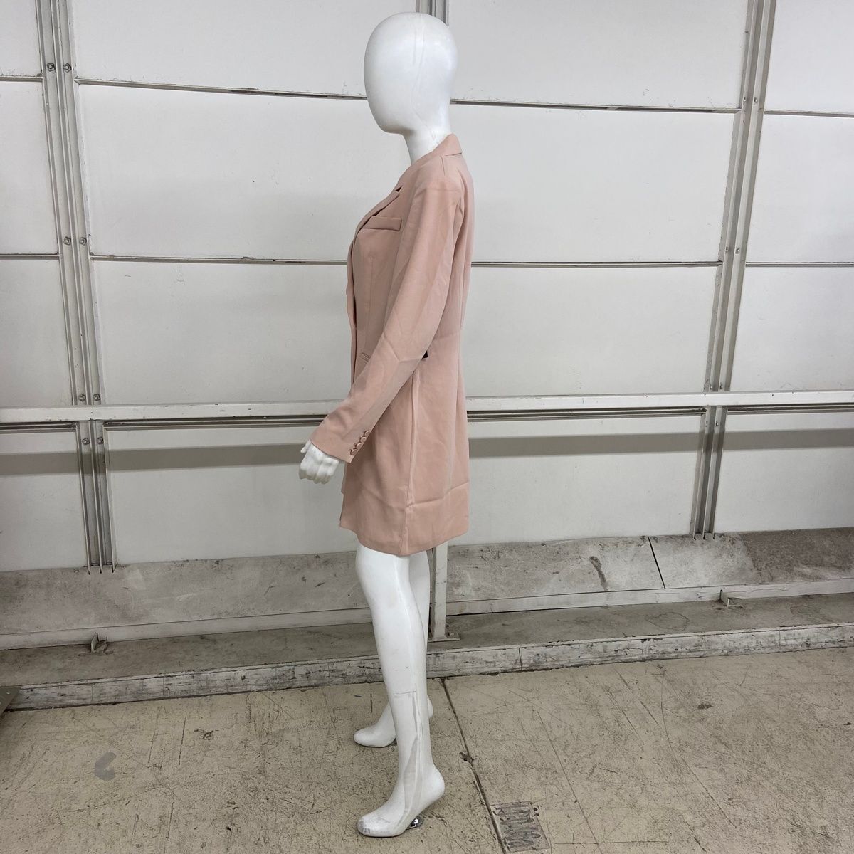 EXPRESS Double Breasted Padded Shoulder Mini Blazer Dress Women's Sz L |  eBay