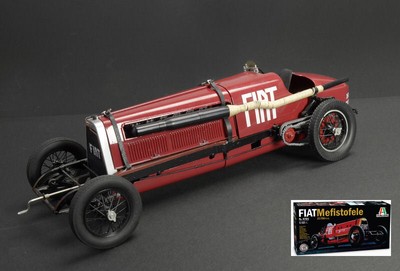 Modellauto Auto modellbau model kit bausatz Italeri Fiat Mefistofele Maßstab