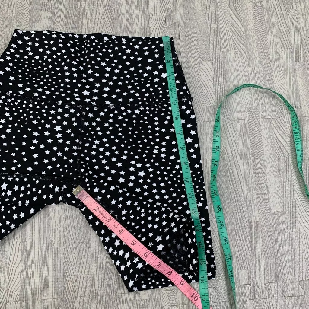beyond-yoga high waisted stars jacquard bike shorts