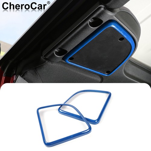 Cubierta de borde de decoración de marco de altavoz de techo superior 2 piezas para Jeep Wrangler JK JKU 2007-17 - Imagen 58 de 70