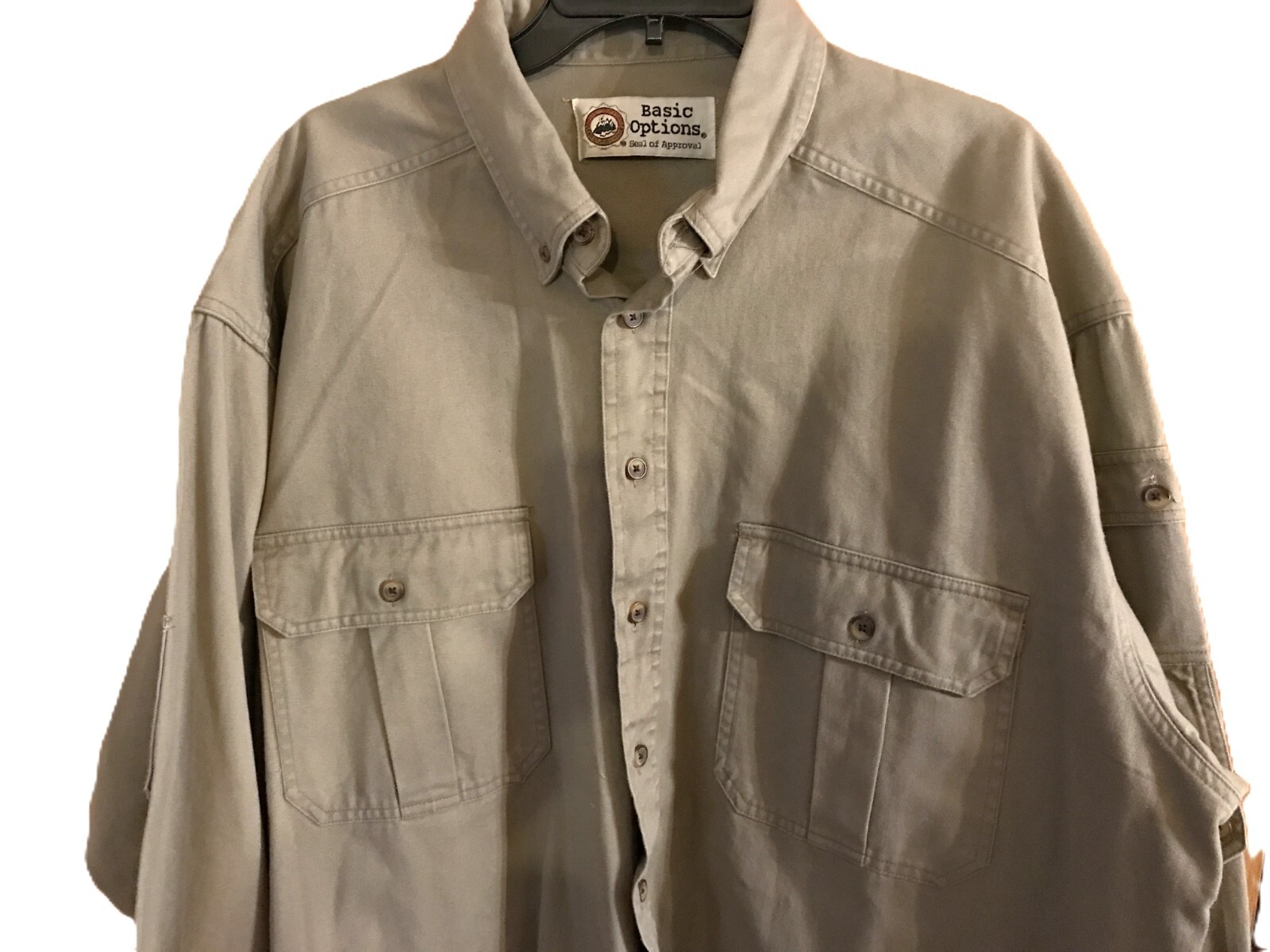 Basic Options Tan Long Sleeve Buttoned Long Sleev… - image 2