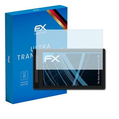 atFoliX 2x Displayschutzfolie für Huion Kamvas Pro 16 2.5K Schutzfolie klar