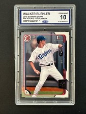 2015 Bowman Draft Chrome #46 WALKER BUEHLER 1st Bowman Padres Dodgers CCG10 LA