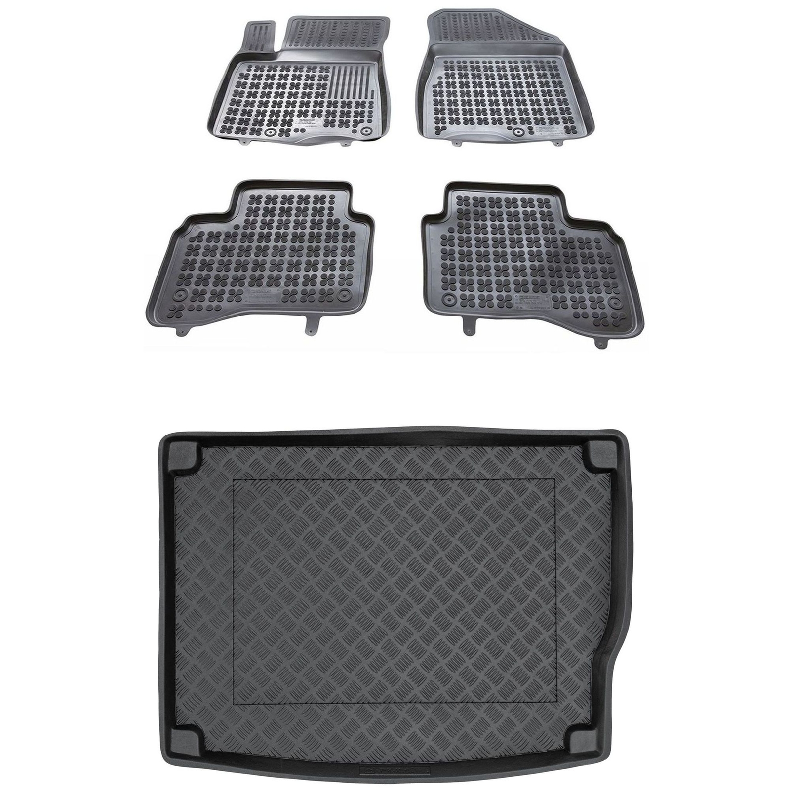 Tapis de sol et coffre PE pour Kia Niro : Fini les moquettes humides et les taches tenaces