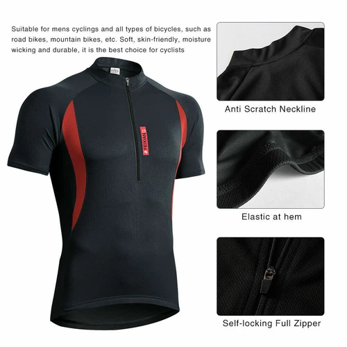 FEIXIANG Fahrradtrikot Herren Kurzarm/Langarm Fahrrad Shirt Fahrradbekleidung - Bild 5 von 89