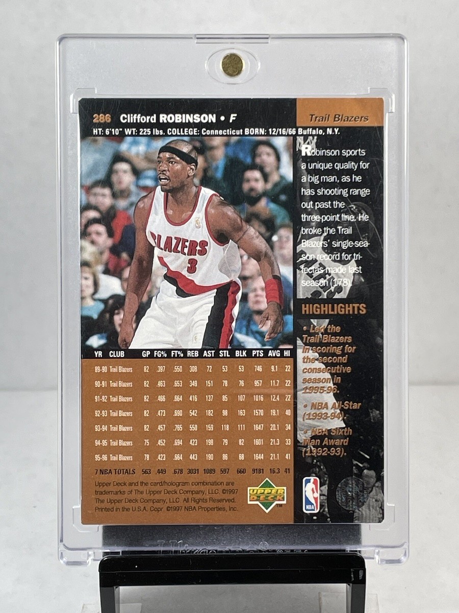 1997-98 Upper Deck Clifford Robinson #286 Portland Trail Blazers