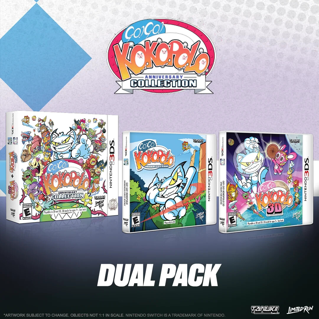 Nintendo GO! GO! KOKOPOLO DUAL PACK Slipcover 3DS Harmonious