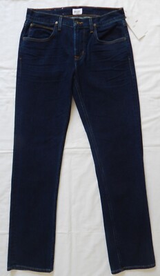 NWT Men's HUDSON BYRON STRAIGHT Jeans NAVY BLUE NM255ZZAW Size 32; 33; 36