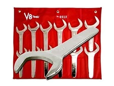 V8 Tools 9212 Single Open End Service Wrench Set, 12 Piece, 1-11/16" - 2-5/8"
