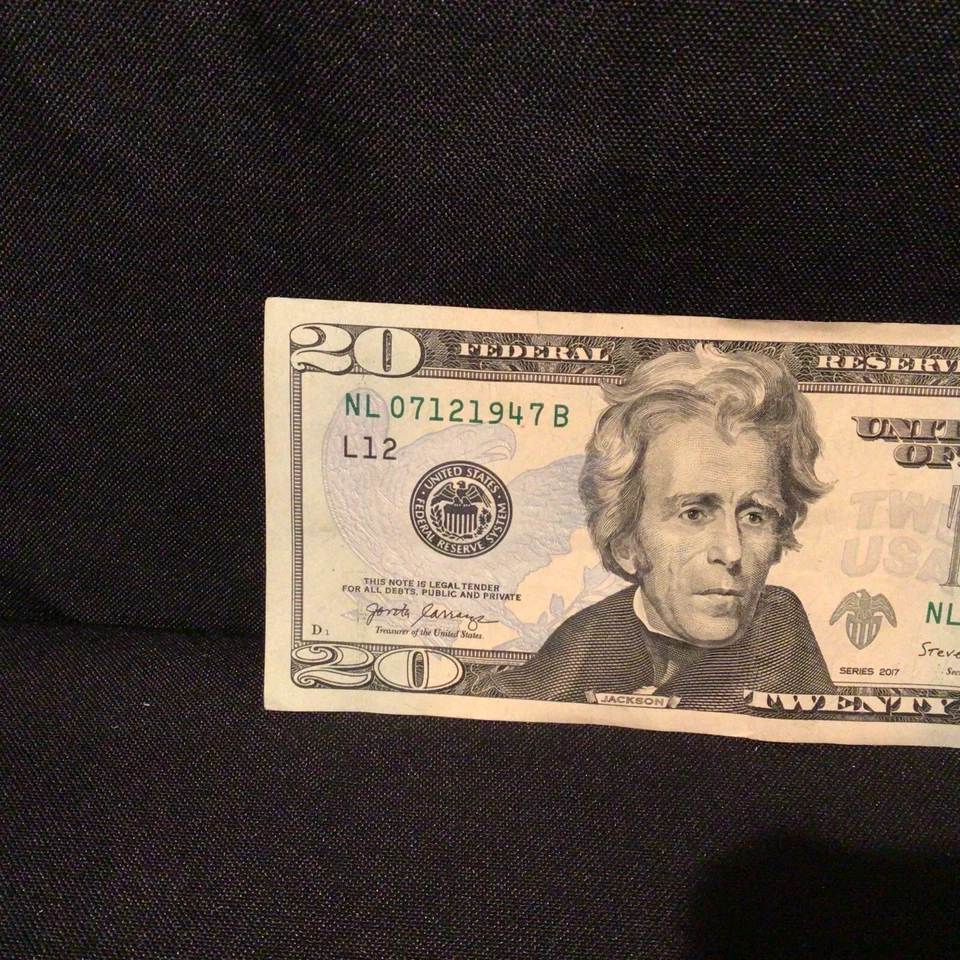 BIRTHDAY BILL SERIAL NUMBER $20 DOLLAR NOTE 07121947 July 12th 1947 (2017) - Image 2 of 4