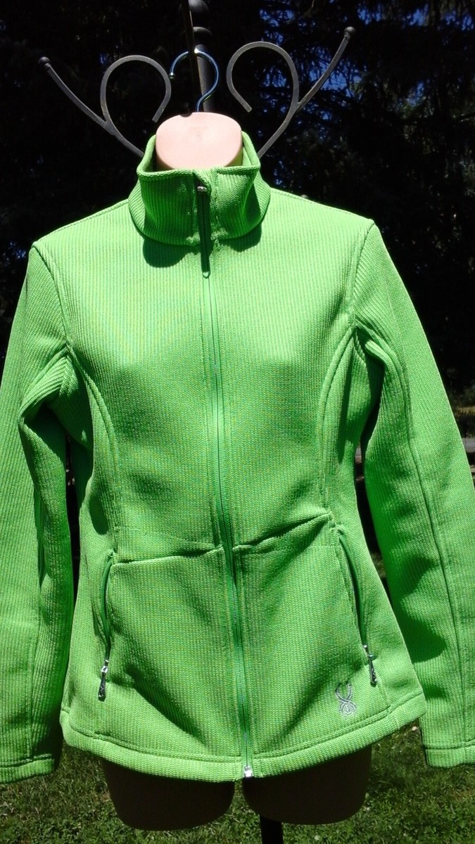 スノウ Spyder Core Sweater Full Zip Waffle Thermal Knit Jacket Women's Sz