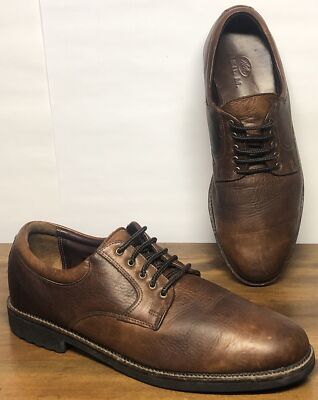Neil M Mens Oxford Shoes Pebbled Leather Brown Size 11B | eBay display picture 3