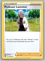 Professor Laventon 162/195 Silver Tempest Uncommon Trainer Card