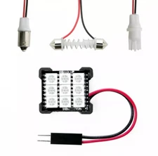 XKGlow XK-BULB-PANEL T10 / BA9s / Festoon Wireless LED Dome Light Bulb Kit