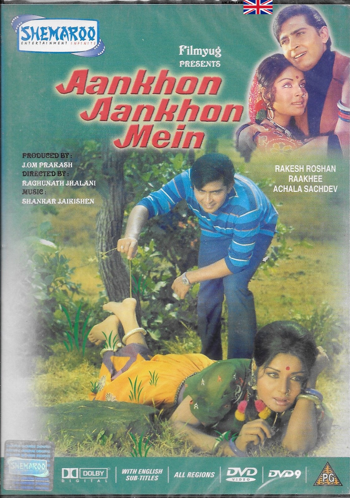 AANKHON AANKHON MEIN - ORIGINAL BOLLYWOOD DVD FREE POST
