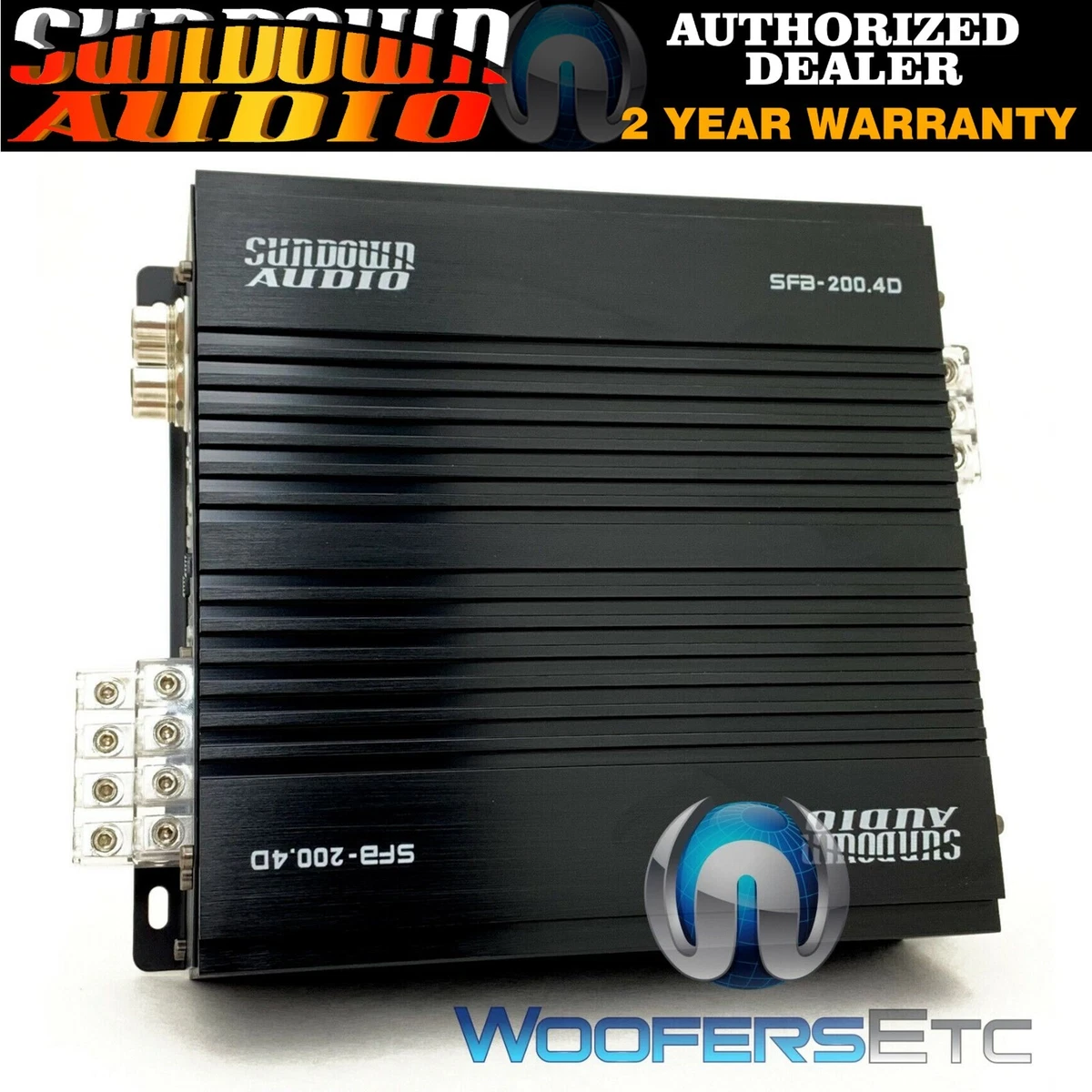 SUNDOWN AUDIO SFB 200.4D 4 CHANNEL AMP COMPONENT SPEAKERS TWEETERS AMPLIFIER NEW