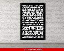 Strength Gym Banner - Workout Wall Art - Home Fitness Decor