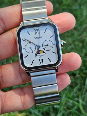 Casio MTP-M305D-1A2V Men's Stainless Steel Analog Watch - Moon