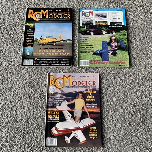 Lot of 3 RC Modeler Magazine 1999 May June September - Dad's Estate