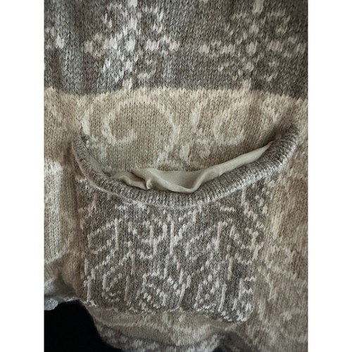 ICELANDIC DESIGN Vintage Cardigan Pullover Jacke Gr. M Patchwork Wollmischung gefüttert - Bild 8 von 12