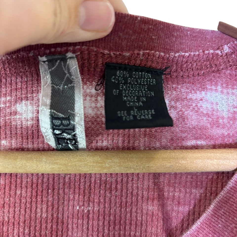 BKE Manga Larga Encaje Henley Térmico Lg Boho Foto 4 de 4