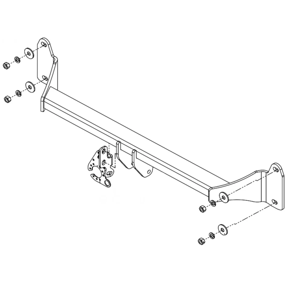 Für BMW X1 F48 15-22 GDW Anhängerkupplung vert. abnehmbar mit 7polig spezifisch - Bild 2 von 3