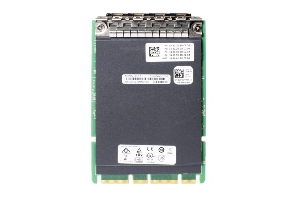 Network Card Dell Qlogic QL41154 4x10GbE SFP+ PCIe OCP 3.0 47W4V - Image 3 of 3