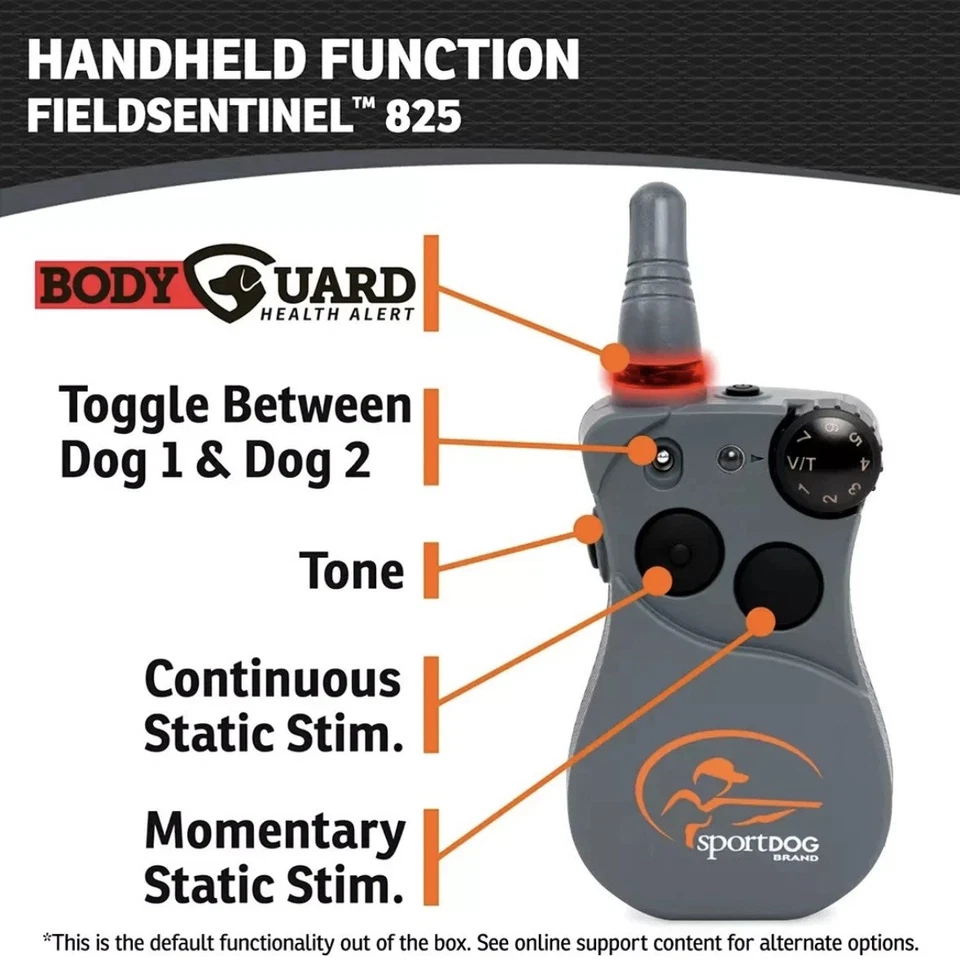PRESALE SportDOG 825 825FS FIELDSENTINEL Remote Trainer w/ Health Alerts-PRESALE - Image 4 of 4