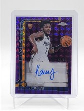 KAM JONES 2025-26 TOPPS CHROME ROOKIE PURPLE GEOMETRIC RC AUTO /75 Q5692
