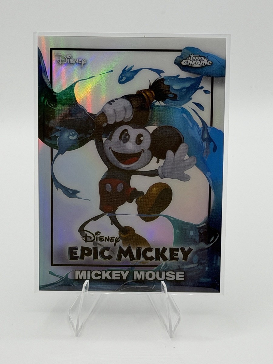 2026 Topps Disney Neon Chrome Mickey Mouse Epic Mickey #EM-1 | eBay