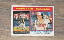 2025 Topps Heritage Father and Son Matt and Jackson Holliday #66