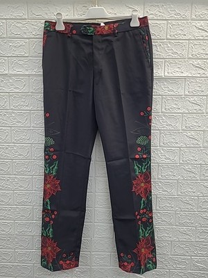 New Shinesty Poinsettia Ugly Christmas Suit Pants Men's US Size 33x33