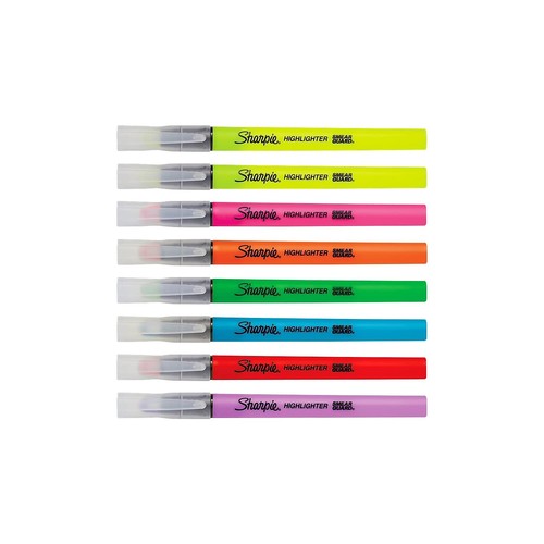 Sharpie Clear View Highlighter Sticks, Chisel Tip, Assorted Fluorescent, 8 Co... - Picture 3 of 6