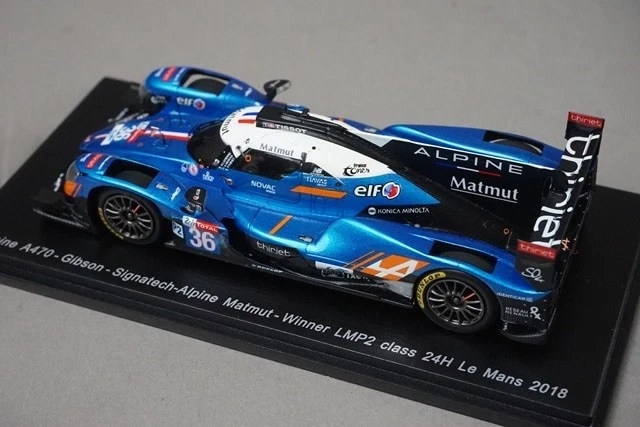 1:43 SPARK S7021 Alpine A470 Gibson Signatech Matmut LMP2 Class LM 24 2018 #36 - Image 2 of 4