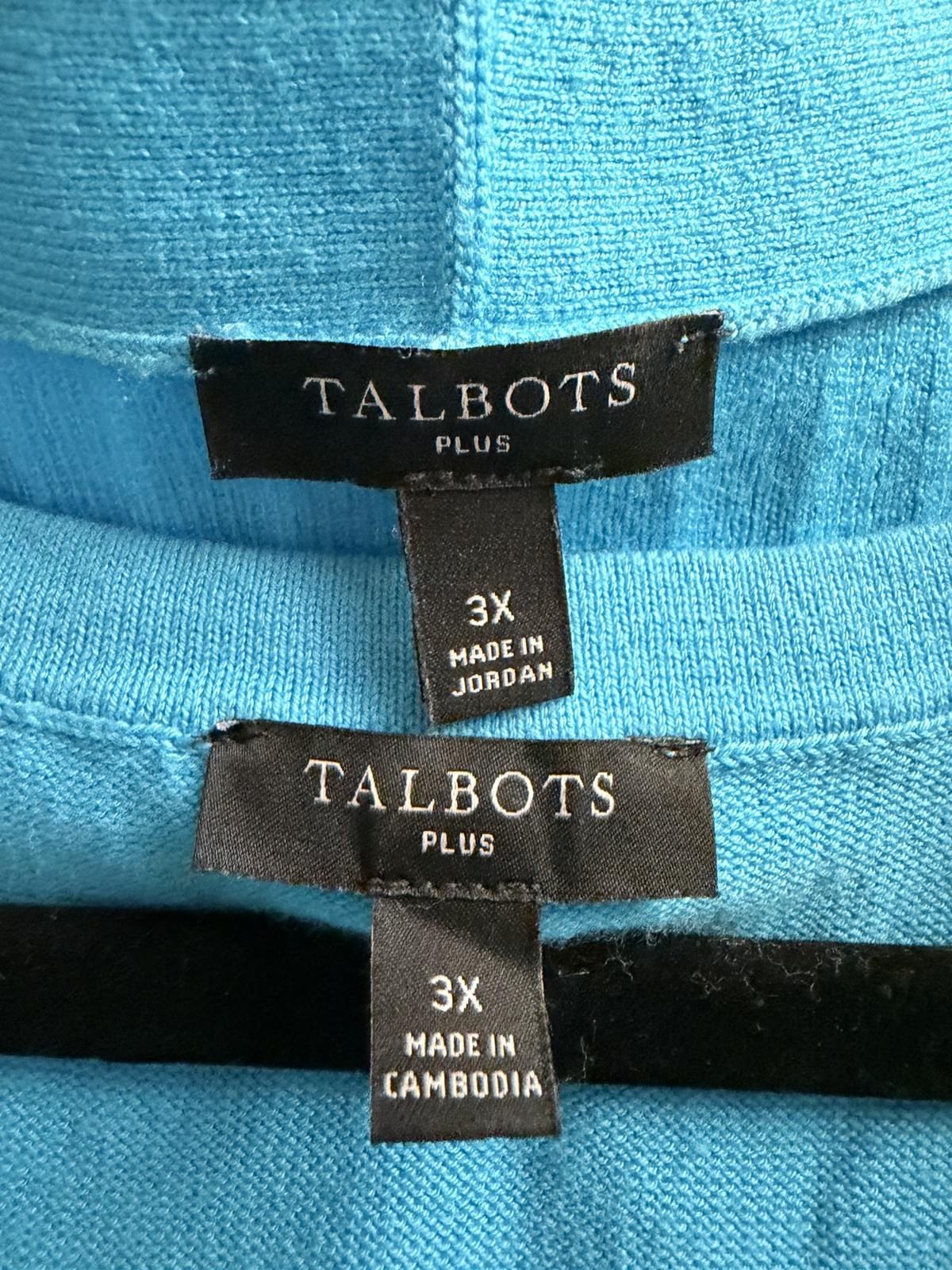 Talbots Turquoise Ribbed Long Button Cardigan WIT… - image 4