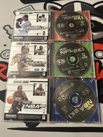 NFL 2K1 NBA 2K1 Baseball 2K1 Sega Dreamcast Trio