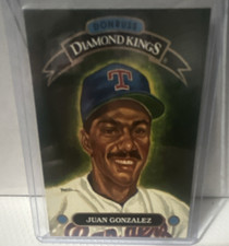 Donruss 1993 Diamond Kings DK-7 Juan González Texas Rangers Baseball Card