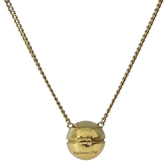 FENDI x FRGMT x POKEMON 8AK512 Monster Ball Necklace Pendant Gold