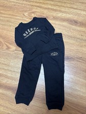 boys 2pc outfit Reebok 12-18mo black sweatsuit