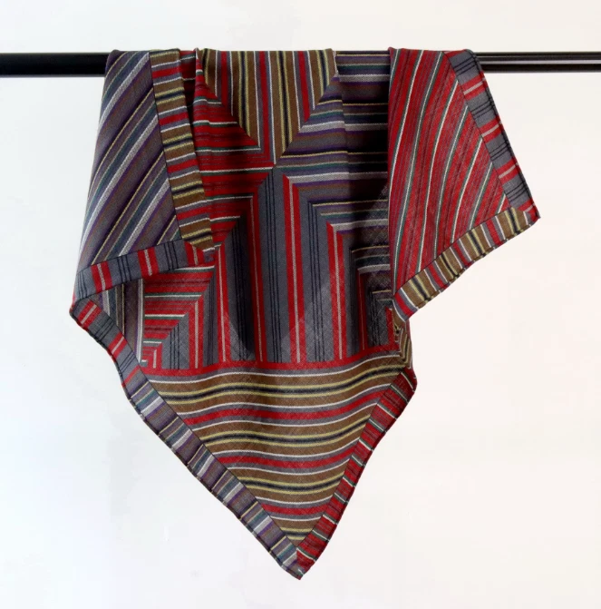 70% Cashmere 30% Silk line Print Bandana 68X68cm Scarf Neckerchief Shawl Wrap