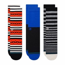 Stance Casual Socks Irwin 3 Pack 3 Pairs M Crew New With Tags 2021