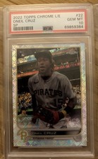 2022 Topps Chrome Logofractor Oneil Cruz SP PSA 10
