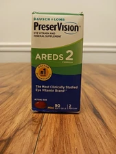 Bausch & Lomb PreserVision AREDS 2 Eye Vitamin Mineral Supplement - 90 Capsules
