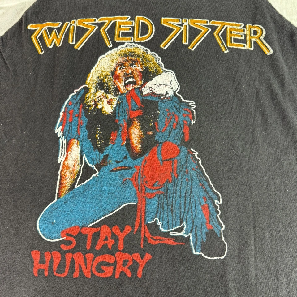 Camisa Raglán Iron Maiden De Colección Años 80 Hermana Retorcida Golpeada RARA Bootleg Grande Foto 4 de 4