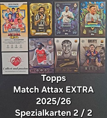 Topps Match Attax EXTRA 2025/26 Einzelkarten - Spezialkarten 2/2 Auswahl